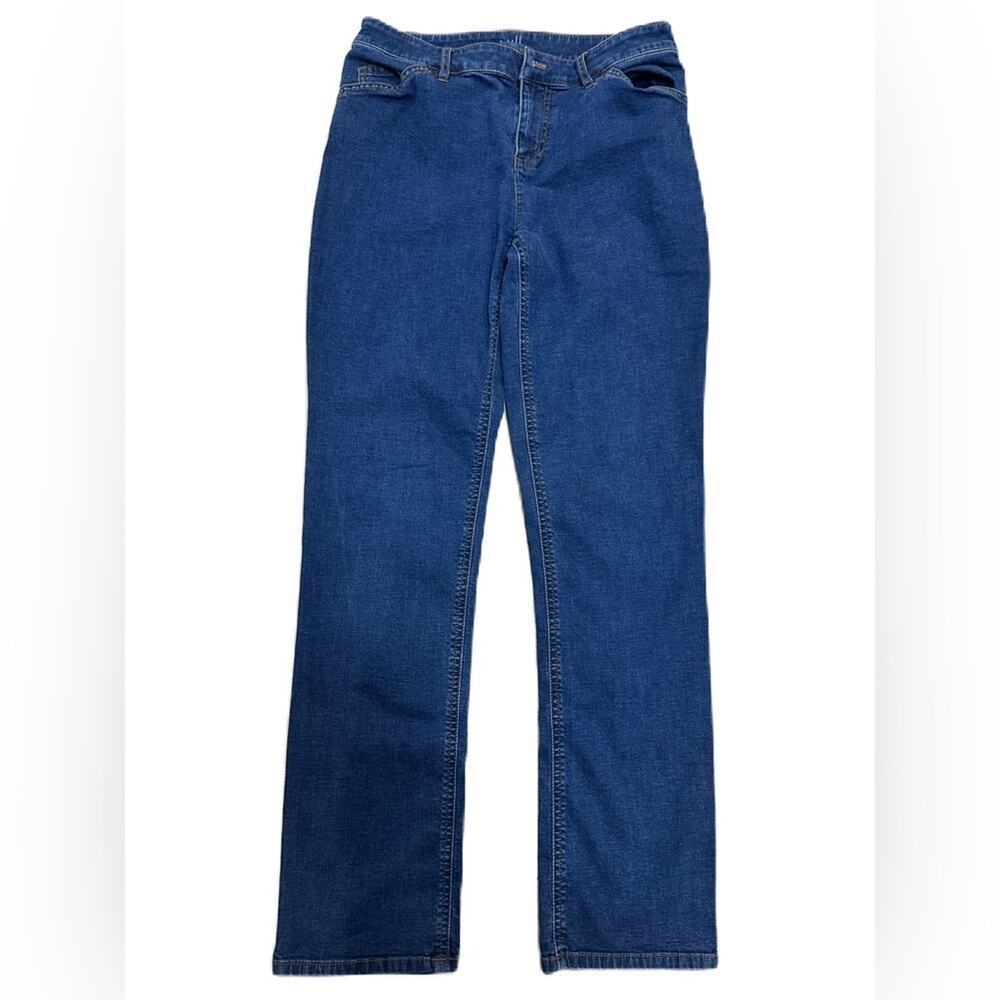 J.Jill Authentic Fit Slim-Leg Jeans Modern Slim Stretchy‎ Jeans Petite Size 4